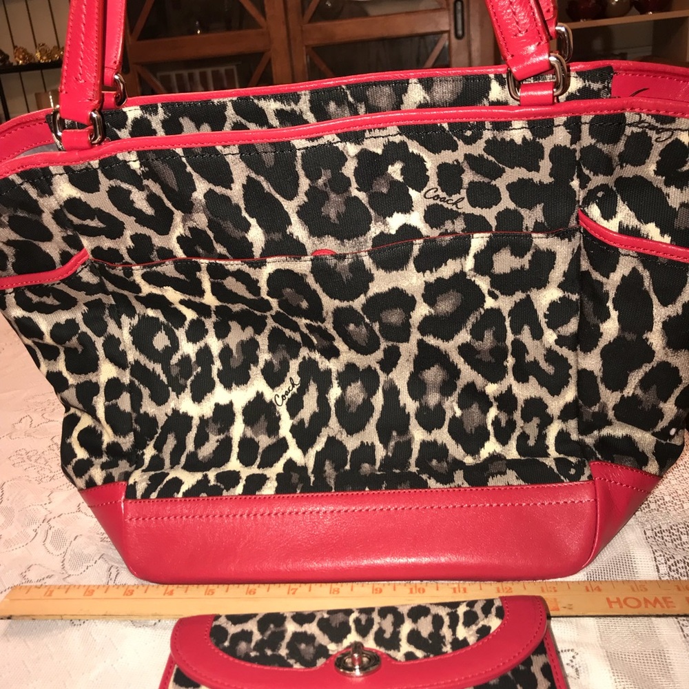 SOLD Authentic Coach Tote and Wallet Set